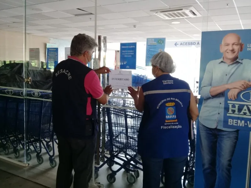 Havan é lacrada pela Vigilância Sanitária em Rio Branco