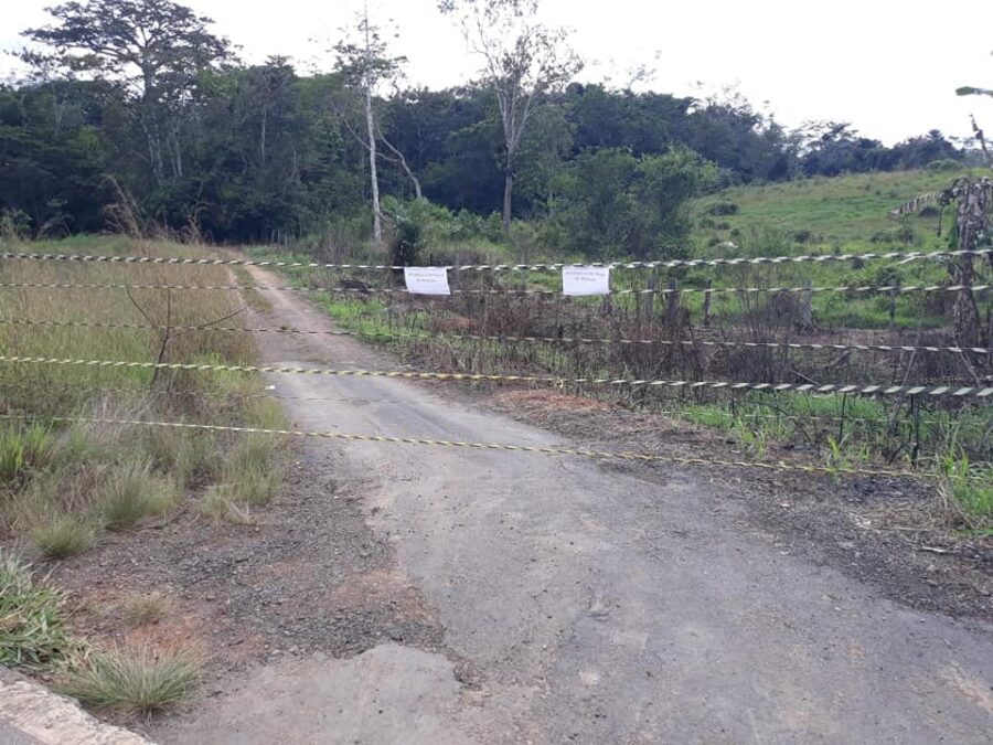 Polícia Militar de Sena isola “banho do 23” para evitar aglomeração de pessoas