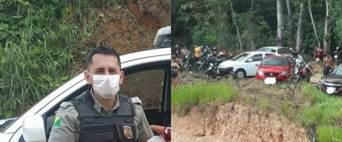 Após aglomeração no banho do 23, tenente da PM alerta: “Quem não cumprir as normas será levado à delegacia”