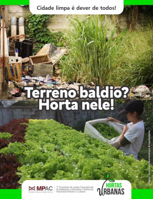 MPAC propõe transformar terrenos vazios em hortas urbanas