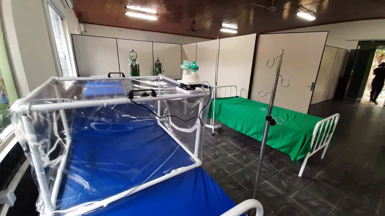 PREOCUPANTE: 5 crianças estão internadas no Hospital de campanha de Sena com Covid-19