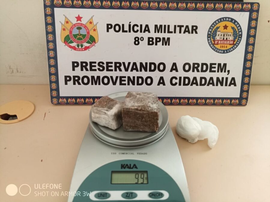 Polícia Militar, apreende entorpecente no Bairro Cristo Libertador em Sena Madureira