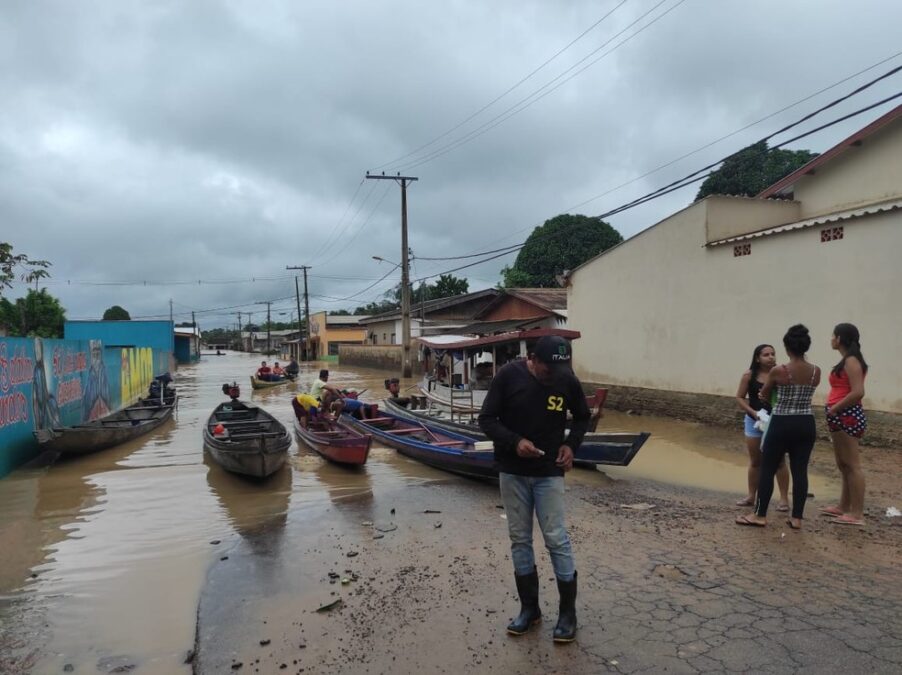 Nível do Rio Iaco em Sena Madureira segue baixando; veja monitoramento