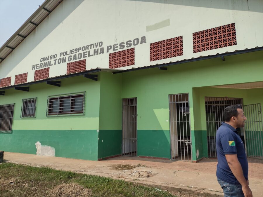 Após pedido do Deputado Gehlen Diniz, Governo do Estado ordena recuperação do Ginásio Ermilton Gadelha Pessoa, em Sena Madureira