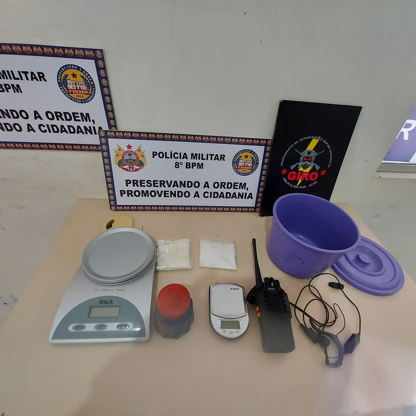 Polícia Militar de Sena Madureira apreende entorpecente no Bairro da Praia do Amarilio