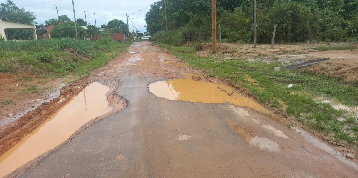Moradores reclamam das péssimas condições da estrada Florentino, em Sena Madureira
