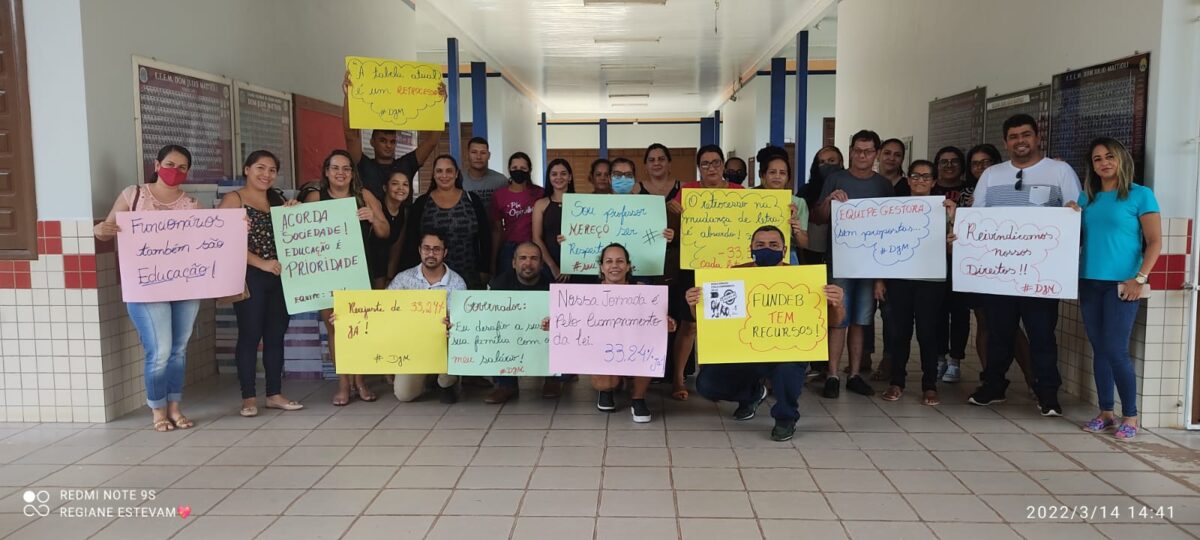 Escola Estadual de Ensino Médio Dom Júlio Mattioli adere a greve estadual, em Sena Madureira