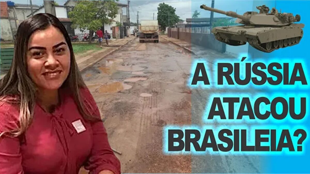 Em áudio, internauta ironiza e diz que a Rússia atacou Brasiléia devido buraqueira nas ruas cidade