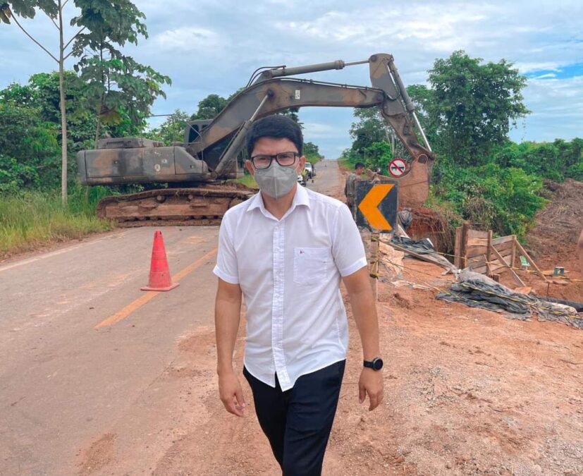 Com fim do período chuvoso, Jenilson Leite cobra obras de recuperação da BR-364