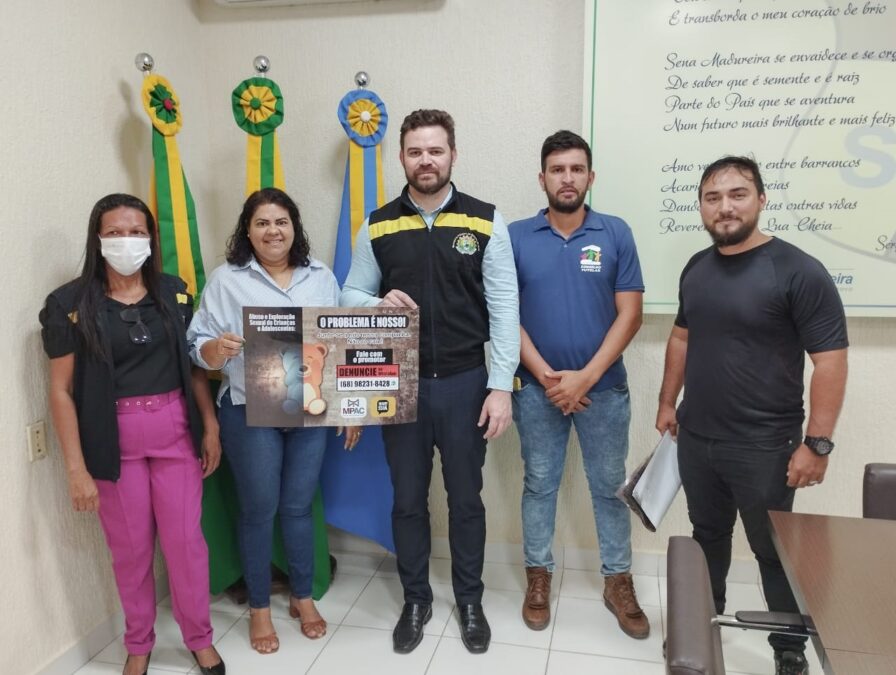 Prefeitura de Sena e MPAC firmam parceria para fortalecer ações de combate ao Abuso e à Exploração Sexual de Crianças e Adolescentes