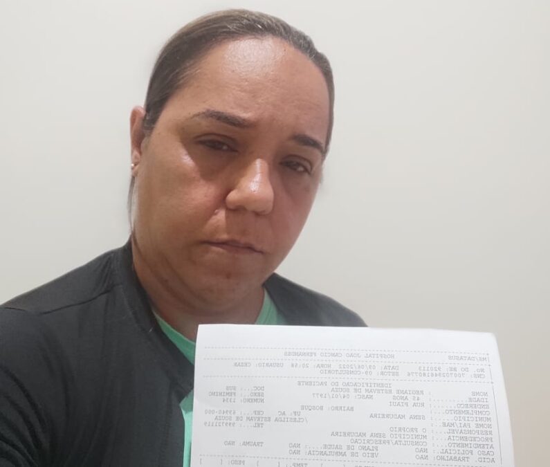Professora reclama falta de médicos e descaso em único hospital de Sena Madureira; “Estamos a mercê da sorte”