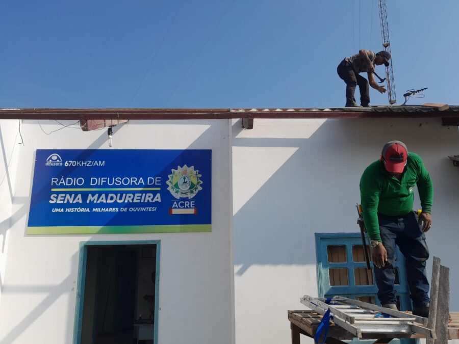 Governo do Estado promove reforma no prédio da Rádio Difusora de Sena Madureira
