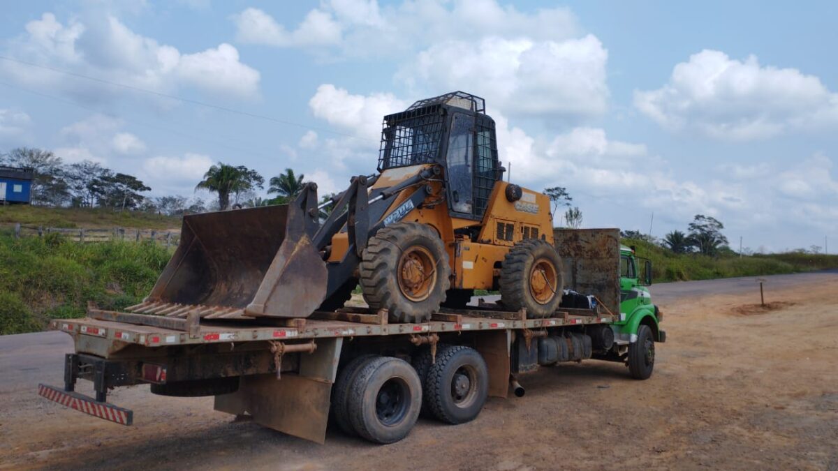 PM de Sena recupera máquina furtada da cidade de Rio Branco