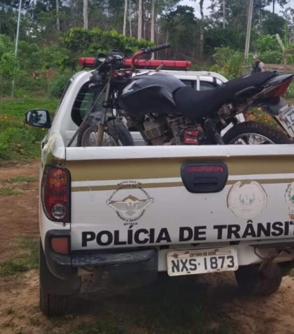 Em Sena Madureira, PM recupera moto furtada que tinha sido levada para a zona rural