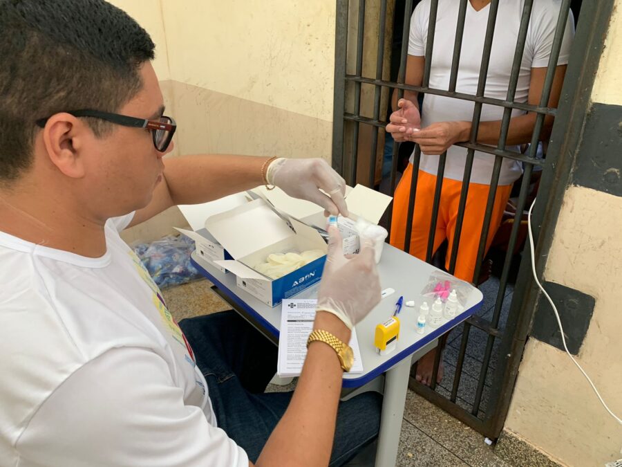 Campanha de combate a Sífilis é realiza no presídio de Sena Madureira