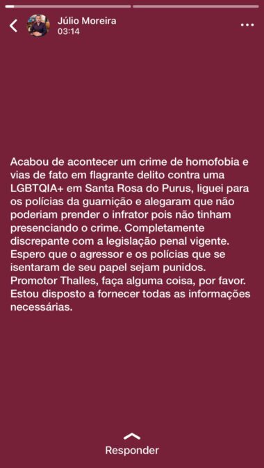Em Santa Rosa, Jovem agredida diz que PM não fez nada alegando não ter visto agressão