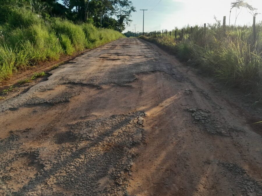 SENA: Buraqueira toma conta da estrada da Boca do Caeté e moradores pedem providências
