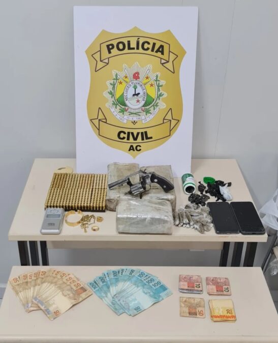 Sete pessoas são presas durante operação contra o tráfico de drogas em Rio Branco e Cruzeiro do Sul