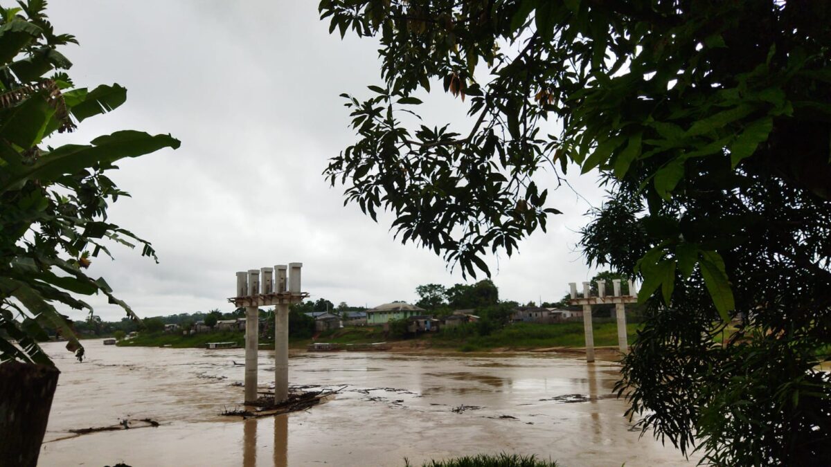 Em Sena Madureira Rio Iaco sobe mais de dois metros nas últimas 24 horas, informa defesa civil