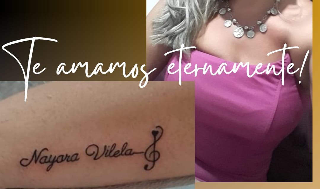 Fã faz tatuagem emocionante em homenagem à Nayara Vilela: ‘Manter a memória viva