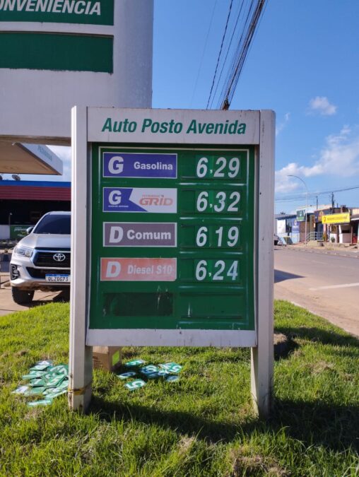 Diesel S10 fica mais barato que a gasolina nos postos Avenida e Auto Posto Rosellão, em Sena Madureira