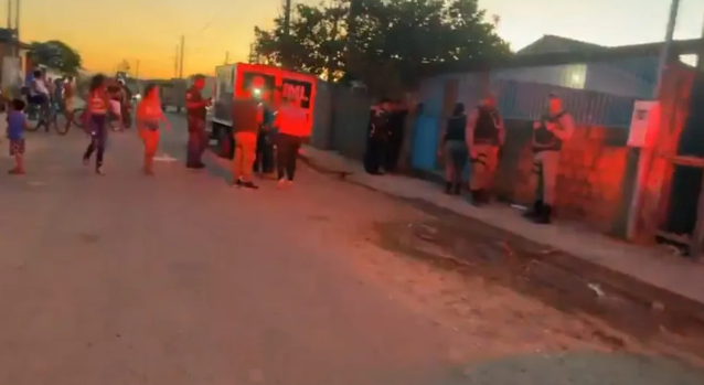 Crime ocorreu no Conjunto Habitacional Cidade do Povo, no final da tarde desta sexta-feira (7) — Foto: Reprodução
