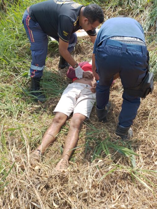 Acidente na BR-364 deixa motociclista ferido em Manoel Urbano