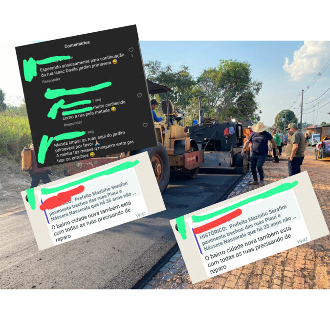 Pavimentação “histórica” em Sena Madureira gera ironia entre moradores enquanto outros bairros esperam por melhorias