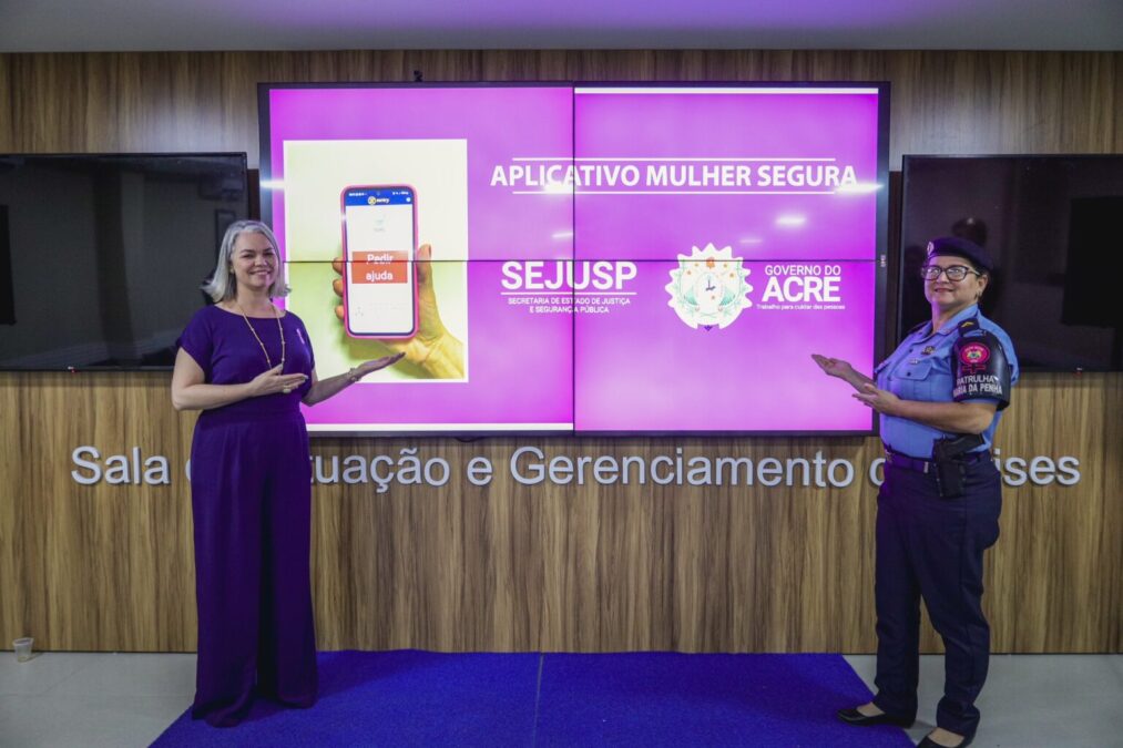 Segurança Pública do Acre implanta aplicativo Mulher Segura para amparar vítimas de violência