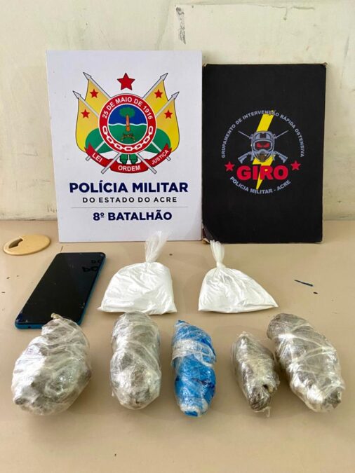 Mulher é detida com mais de 300 gramas de drogas na estrada de Sena Madureira