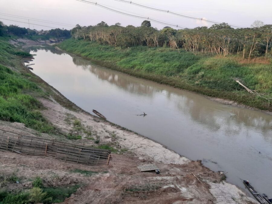 Nível do Rio Iaco em Sena Madureira em 2023 supera ano passado