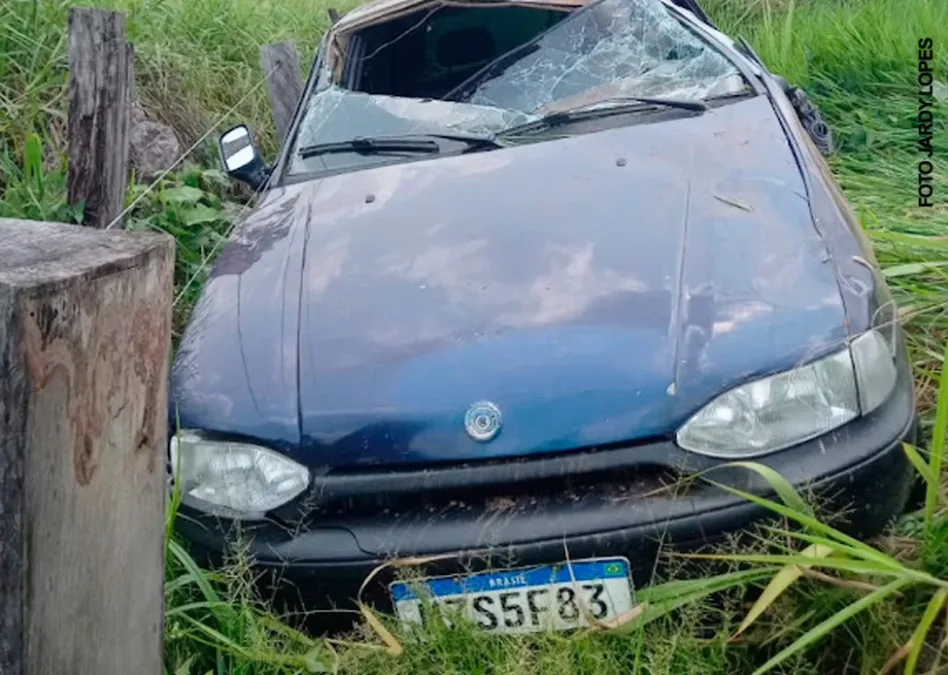 Motorista de app sofre acidente com filho na BR-364