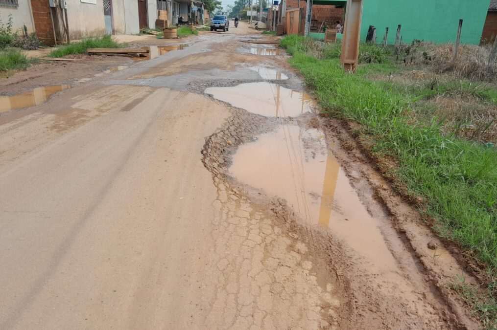 Buraqueira continua tomando conta da estrada Xiburema, em Sena