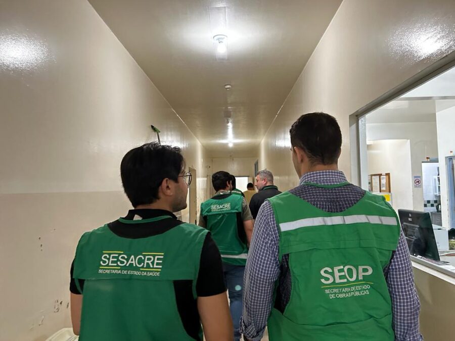 Governo vistoria reforma do Hospital da Criança, em Rio Branco