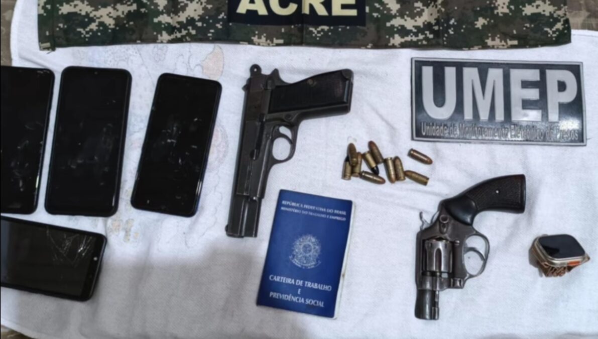 Crimes e prisões na fronteira: Ação policial resulta em detenção de suspeitos e apreensão de armas