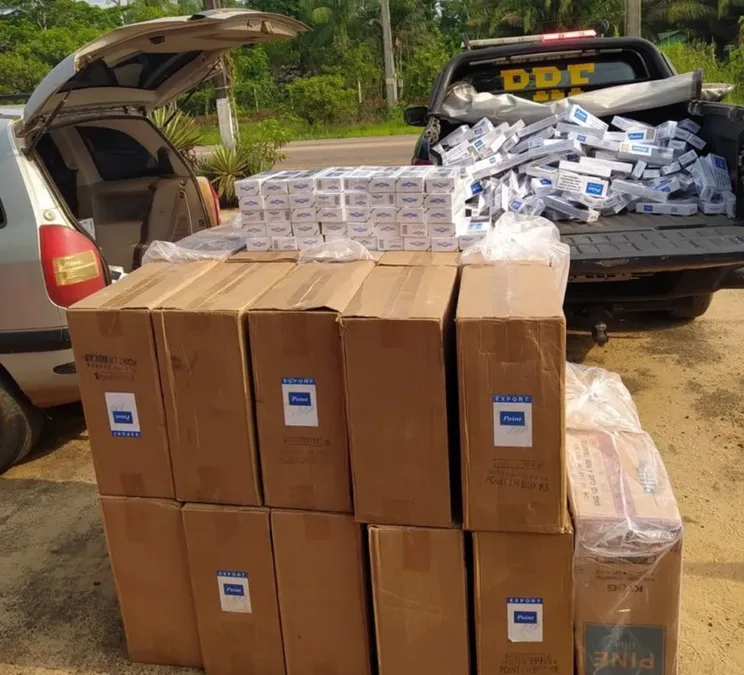 Homem de 48 Anos é preso em Rio Branco com grande quantidade de cigarros contrabandeados
