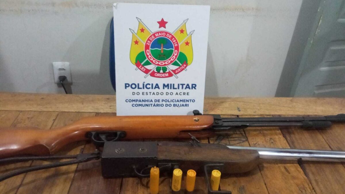 Polícia Militar apreende armas de fogo em ação no Bujari