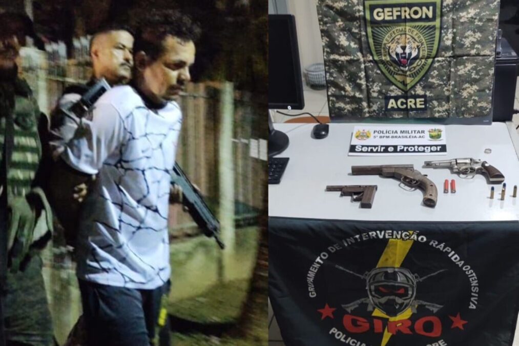 Operação Policial resulta na prisão de suspeitos de homicídio em Brasileia, e apreensão de armas