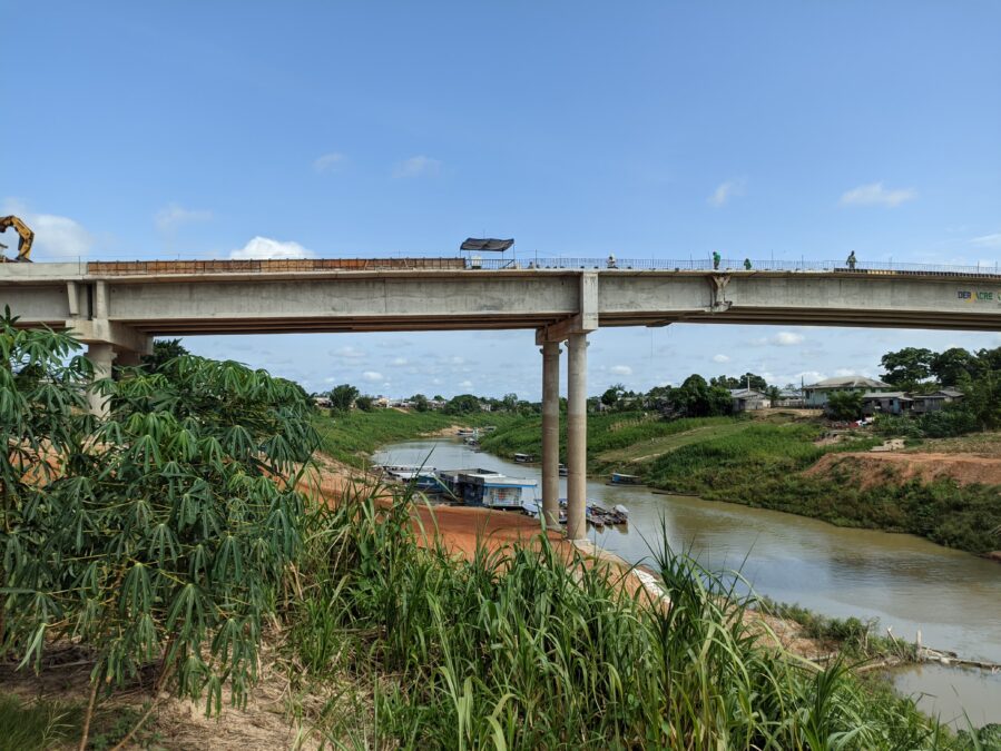 Ponte do 2º Distrito de Sena Madureira será concluída até o natal, garante presidente do Deracre