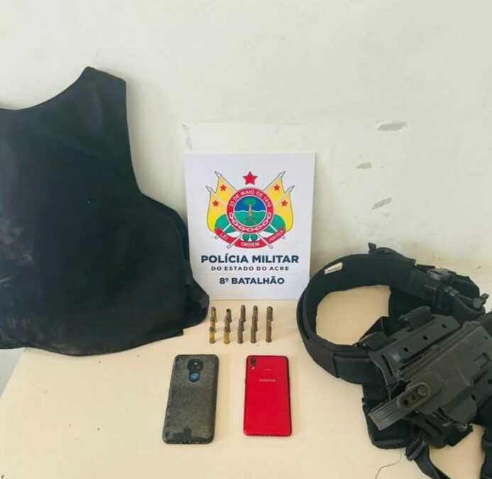 8º BPM realiza apreensão de colete balístico e munições no ramal dos Terçados