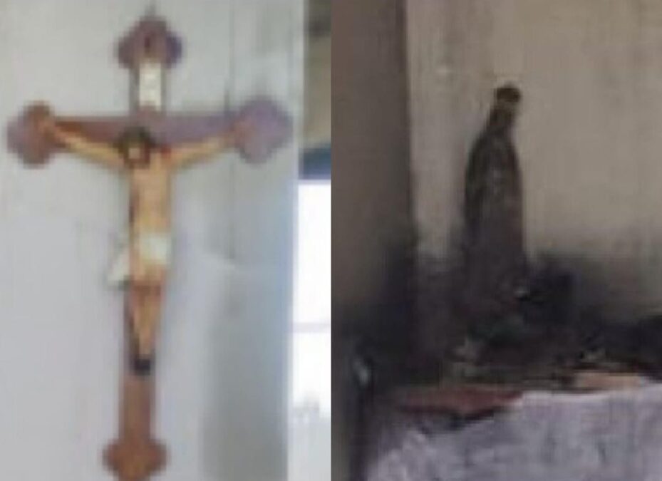 Milagre em meio às chamas: imagens de Jesus e Nossa Senhora permanecem intactas após incêndio em Canindé