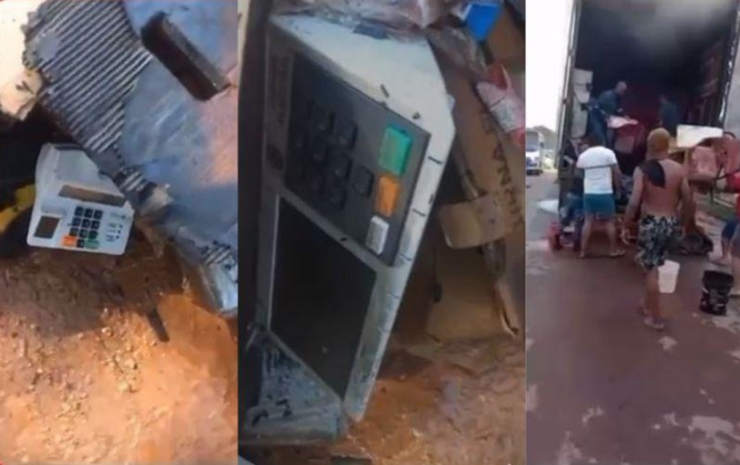 Caminhão com 412 urnas eletrônicas pega fogo