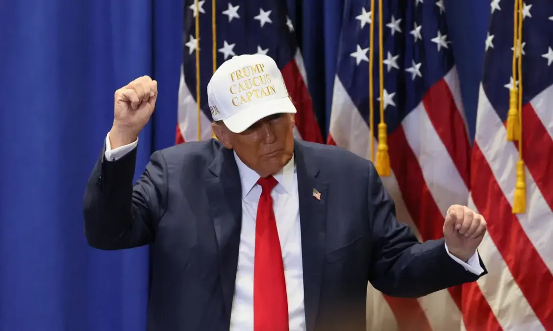 Trump tem vitória recorde em primeira prévia das eleições dos EUA