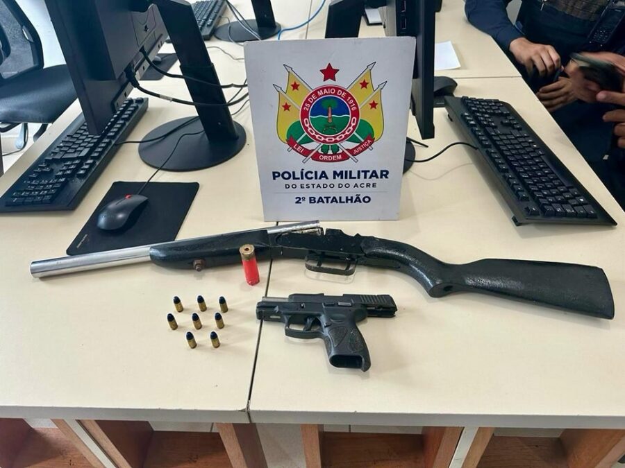 Polícia Militar do Acre apreende mais duas armas de fogo no bairro Taquari