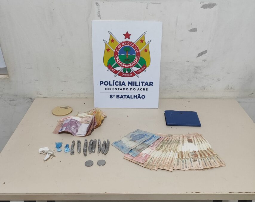 Operação policial em Sena Madureira resulta na prisão de trio com drogas e dinheiro duvidoso
