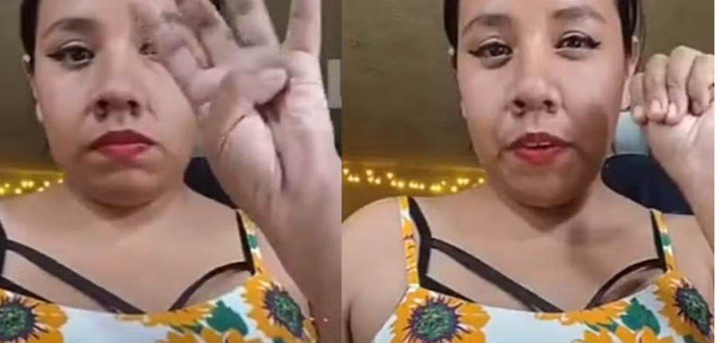 Mulher é agredida pelo companheiro durante live e pede ajuda para seguidores: ‘alguém conhece esse sinal’
