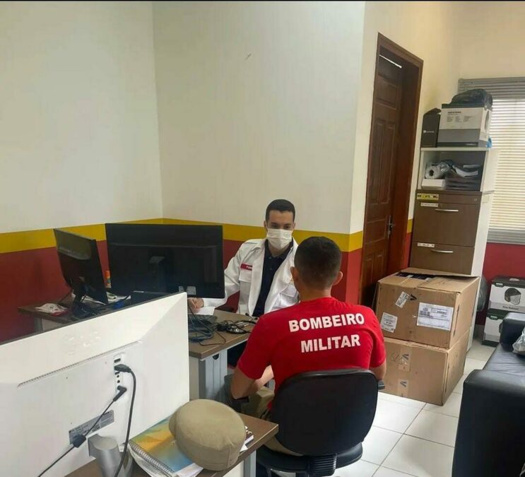 Bombeiros de Sena Madureira recebem atendimento itinerante de saúde do corpo de bombeiros militar do Acre (CBMAC)