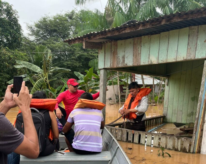 Com avisos meteorológicos de mais chuvas, governo do Acre monitora e acolhe famílias atingidas pela cheia dos rios