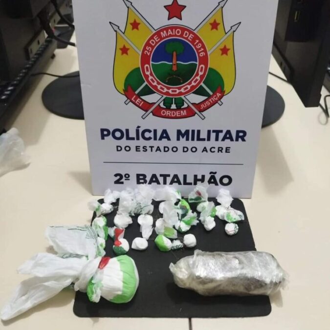 Homem é detido pela Polícia Militar por transportar drogas na BR-364