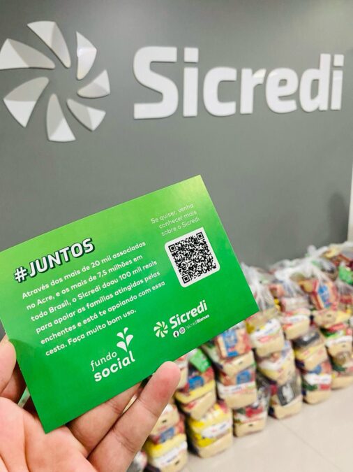 Sicredi realiza a doação de R$ 100 mil em donativos para famílias atingidas pela enchente no Acre e Amazonas